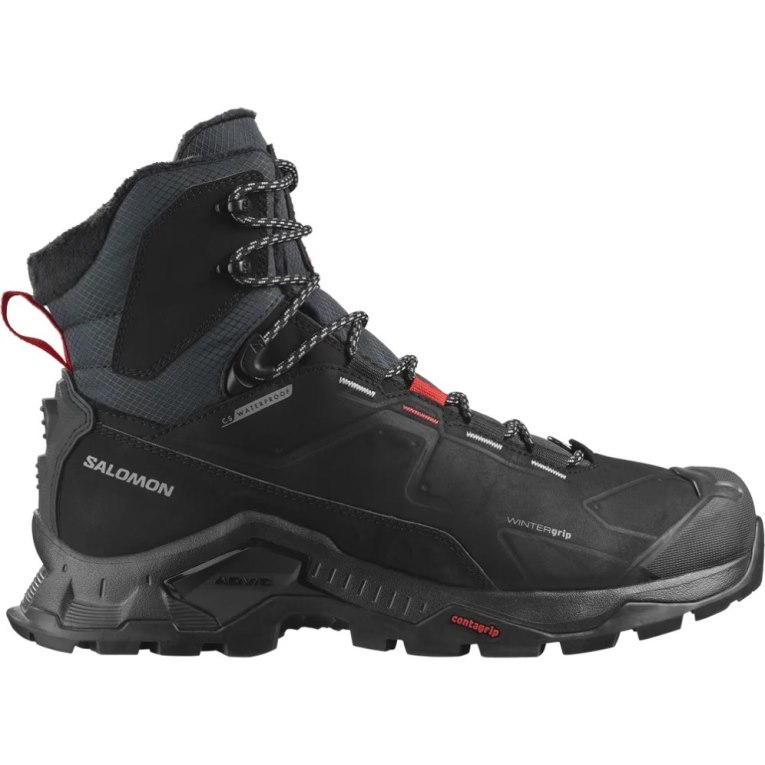 Botas de Invierno Salomon Quest Invierno Thinsulate Climasalomon Impermeables Mujer Negros | MX QEAJ645